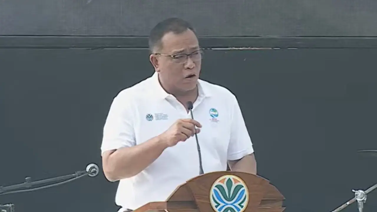 Menteri Lingkungan Hidup Jumhur Hidayat dalam peringatan Hari Lingkungan Hidup Sedunia 2026, Sabtu (6/6/2026).