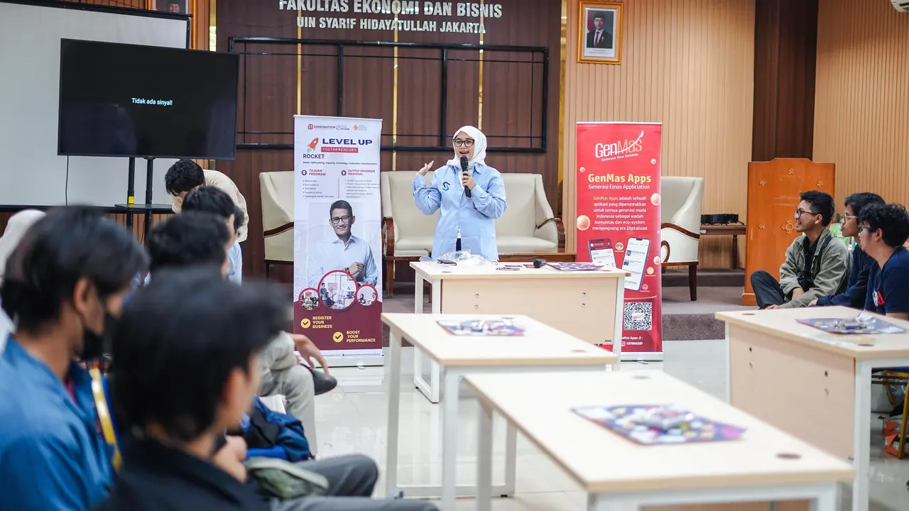 Sandination berkolaborasi dengan Yayasan Indonesia Setara (YIS) kembali menghadirkan program SI IKLAS (Sahabat Sandi Naik Kelas) Rocket 5.0 di Ruang Teater Lantai 5, Fakultas Ekonomi Bisnis UIN Syarif Hiyatullah Jakarta Jalan Ibnu Sina 4, Pisangan, Ciputa
