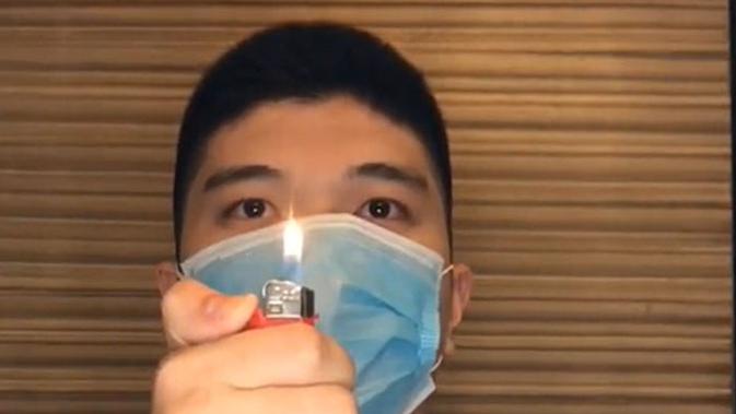 Viral di TikTok Pria  Ini Pakai 6 Jenis Masker  untuk 