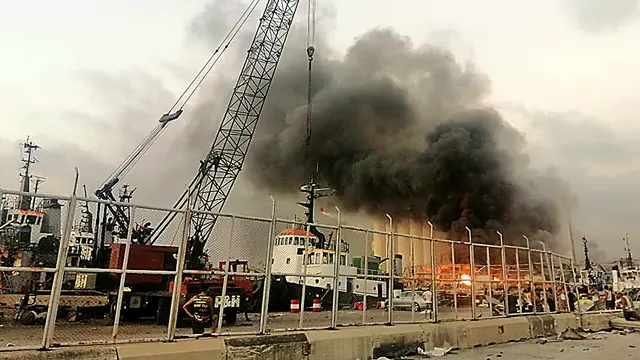 Ledakan Besar Guncang Kota Beirut Lebanon