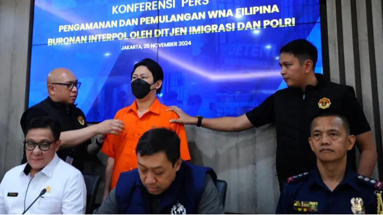 Ditangkap di Bali, Ditjen Imigrasi Pulangkan Buronan Interpol Hector Aldwin Pantollana ke Filipina