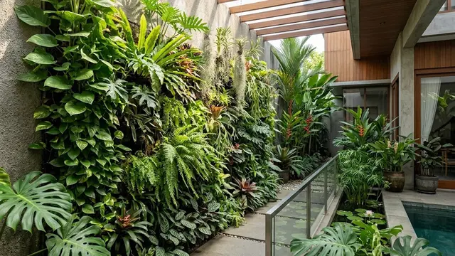 Lorong Hijau Vertical Garden Tropis