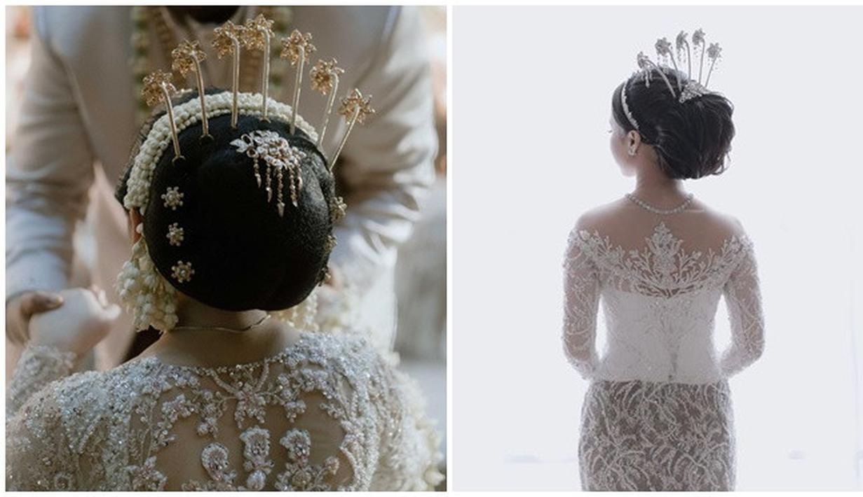 Dari depan atau dari belakang, Rachel Amanda dan Nimaz Dewantary tetap sama-sama cantik memesona. Detail busana yang dikenakannya tentunya dirancang oleh desainer ternama. Sama-sama tak pernah umbar kemesraan di media sosial, kemesraan dua pasangan artis ini sukses mencuri perhatian. Meski kini sudah jarang terlibat project, keduanya tetap saling ucap selamat atas pernikahan sahabat. (Liputan6.com/IG/@auroramanda95/@nimazdewantary)