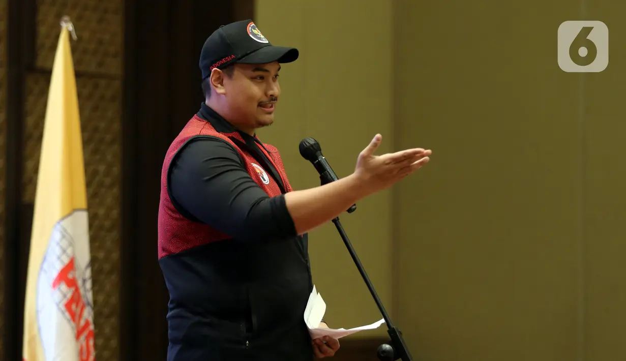 Kepemimpinan ini menjadi periode ketiga Imam menduduki kursi tertinggi federasi voli Tanah Air, setelah sebelumnya ia juga menempati jabatan yang sama pada dua periode terdahulu. (Liputan6.com/Johan Tallo)