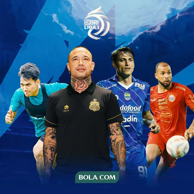 BRI Liga 1 -  Radja Nainggolan, Witan, Stefano Beltrame, Gustavlo Almeida