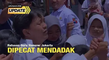 Ratusan guru honorer di DKI Jakarta diputus kontraknya secara sepihak dengan dalih adanya cleansing guru honorer.