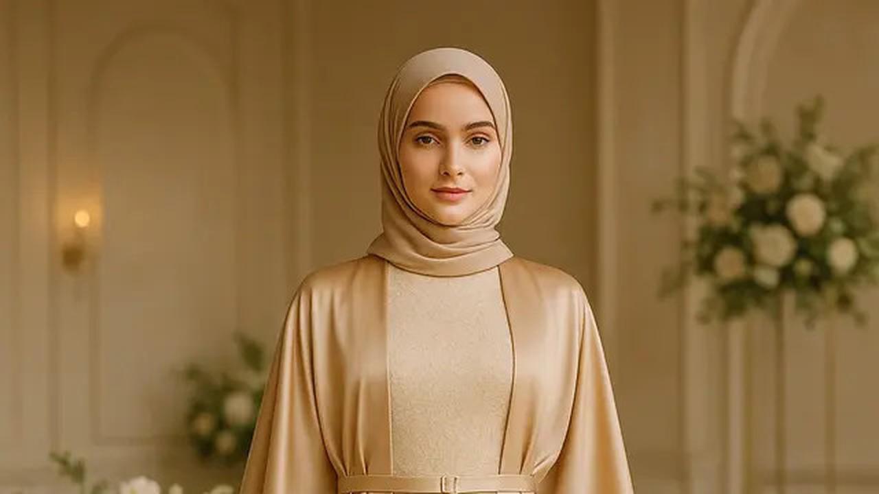 8 Model Long Dress Polos Kombinasi Outer Kimono Terbaru 2025, Tampil Elegan dan Modis