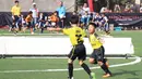 Kegembiraan pemain U-8 setelah mencetak gol ke gawang lawannya dalam Liga Bola Indonesia di  Sabnani Park, Tangerang Selatan, Minggu (16/10/2016). (Liga Bola Indonesia)