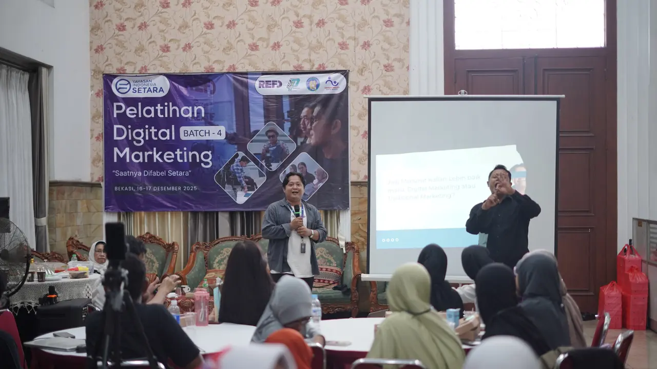 Pelatihan Digital Marketing Difabel Setara Batch-4 digelar.