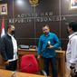 Direktur Reskrimum Polda Sumut, Kombes Pol Tatan Dirsan Atmaja, mendatangi Komisi Nasional Hak Asasi Manusia (Komnas HAM) di Jakarta pada Kamis, 31 Maret 2022 (Istimewa)