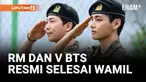 RM dan V BTS Resmi Selesai Wamil, Disambut Meriah oleh Ratusan Army dari Berbagai Negara