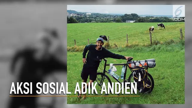 Adik Andien melakukan aksi sosial dengan bersepeda dari Belanda ke Indonesia.