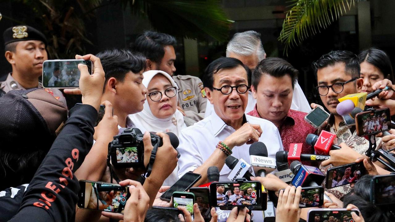 Yasonna Laoly usai diperiksa KPK terkait kasus Harun Masiku