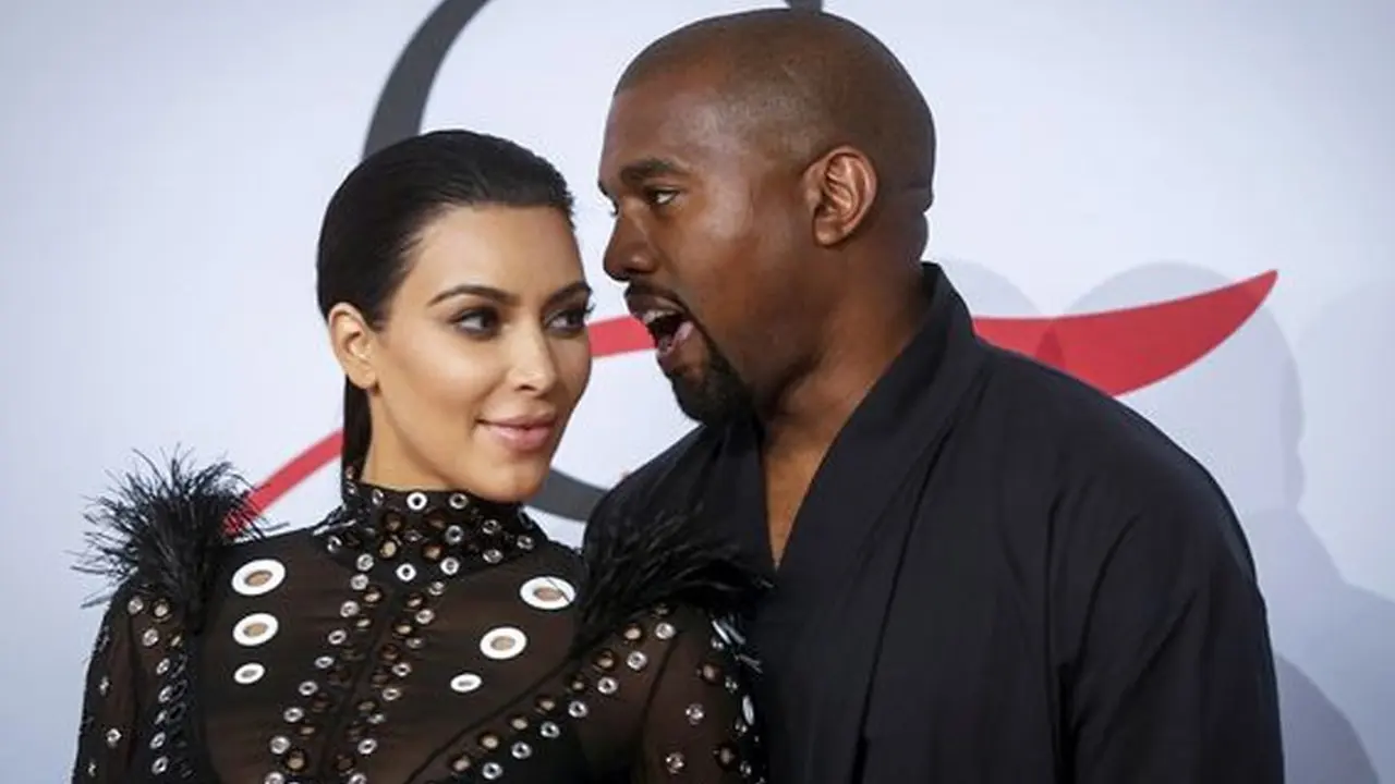 Kim Kardashian dan Kanye West 