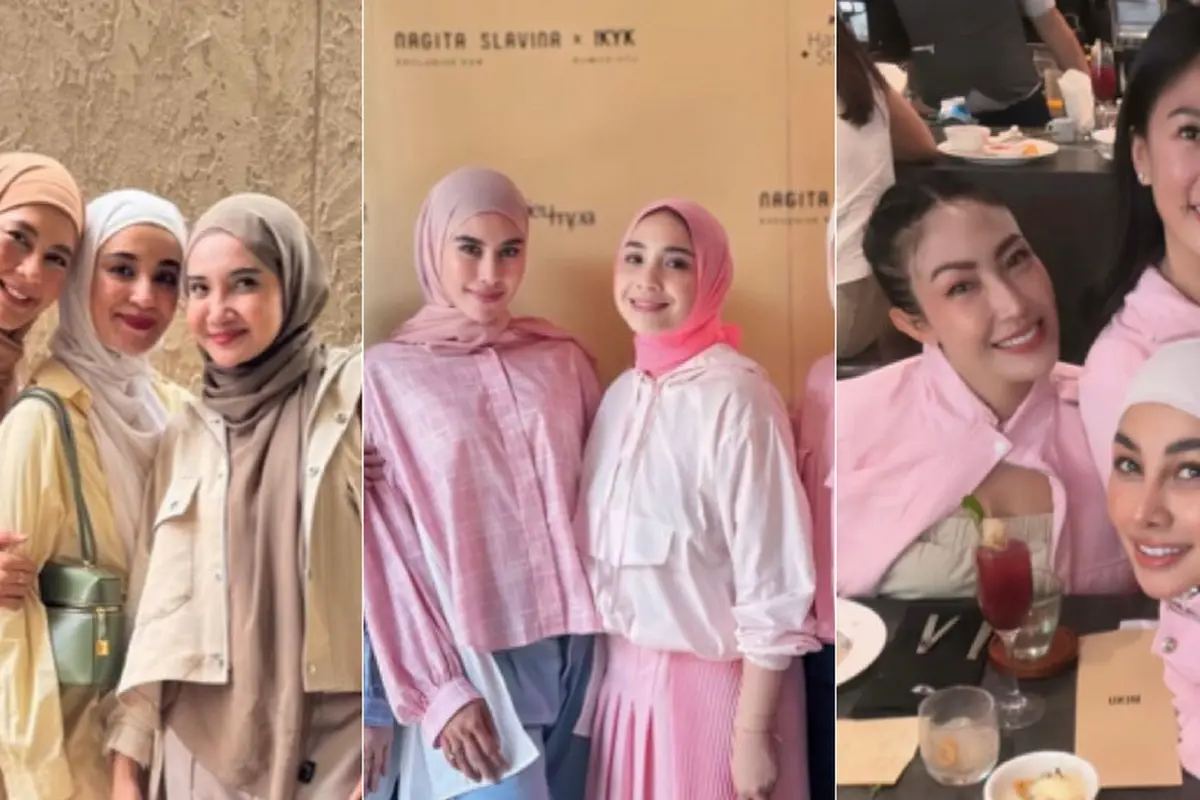 Geng Cendol Kenakan Padu Padan Koleksi Pakaian Terbaru dari Nagita Slavina