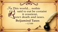 The Death and Taxes Quote: Benjamin Franklin's Famous Words