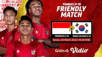 Link Live Streaming Friendly Match Timnas Indonesia Vs Korea Selatan U-19 di Vidio