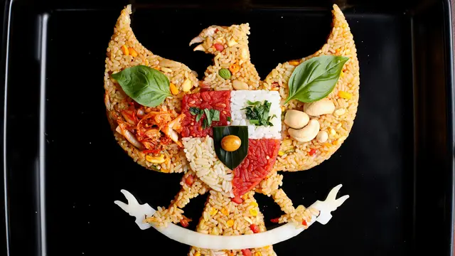 Tips Menghias Nasi Goreng untuk Lomba 17 Agustus/Ilustrasi gambar AI