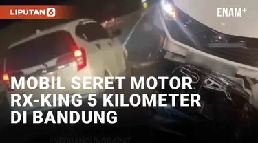 Aksi kejar-kejaran dramatis di Kota Bandung viral di media sosial. Dalam rekaman yang beredar, mobil Sigra melaju dan muncul percikan api di kolong sepanjang perjalanan. Mobil Sigra menyeret motor RX-King yang ditabrak hingga 5 kilometer.