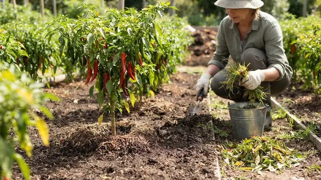Membersihkan Gulma dan Sanitasi Kebun