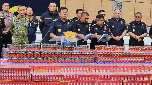 Bea Cukai Sita 8,9 Juta Batang Rokok Ilegal