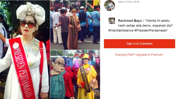 4 Foto Nyentrik Presiden Perdamaian di Tengah Demonstran