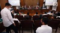 Suasana sidang lanjutan kasus dugaan pembunuhan berencana terhadap Brigadir Nofriansyah Yosua Hutabarat atau Brigadir J dengan terdakwa Ferdy Sambo di Pengadilan Negeri Jakarta Selatan, Selasa (6/12/2022). Sidang tersebut beragendakan pemeriksaan saksi yang dihadirkan Jaksa Penuntut Umum (JPU), di antaranya enam terdakwa kasus perintangan penyidikan. (Liputan6.com/Herman Zakharia)