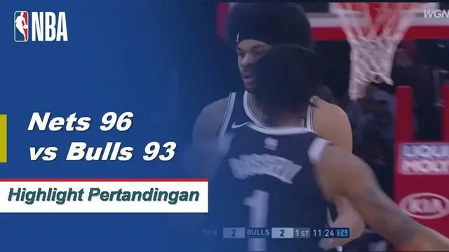 Cuplikan Hasil Pertandingan NBA : Nets 96 vs Bulls 93