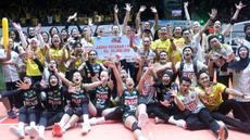 Gresik Phonska Plus Pupuk Indonesia berhasil menjuarai putaran pertama Proliga 2026. (Dok. PBVSI)