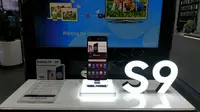 Galaxy S9 Plus yang kini sudah tersedia di toko resmi Samsung (liputan6.com/Agustinus M.Damar)