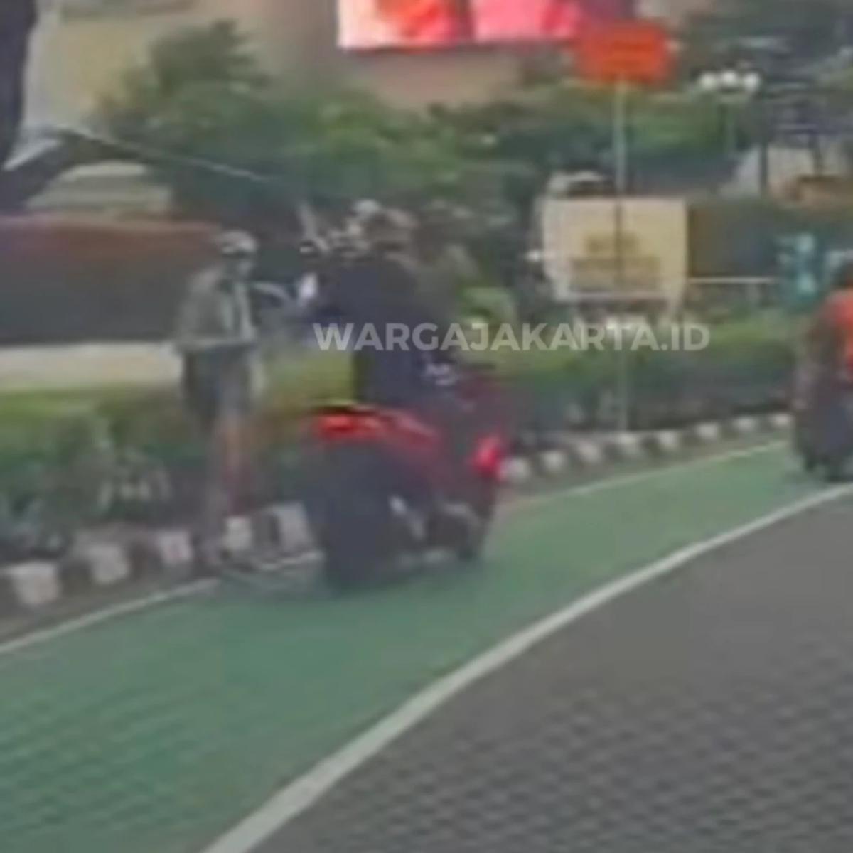 viral bule korban penjambretan di bundaran HI