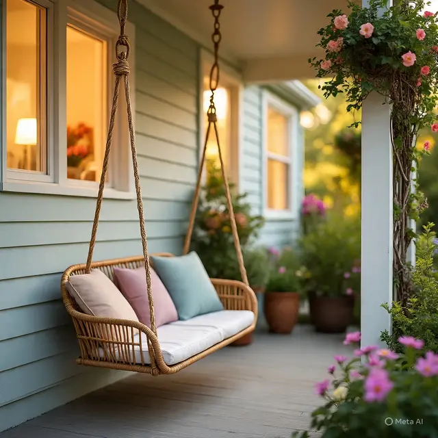 Teras yang Cocok untuk Rumah Kecil (Image by Meta AI)