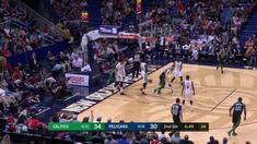 Berita video game recap NBA 2017-2018 antara New Orleans Pelicans melawan Boston Celtics dengan skor 108-89.