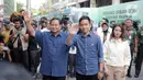 “Siap-siap,” jawab keduanya saat ditanya kesiapan menjalani tes kesehatan. (Liputan6.com/Faizal Fanani)