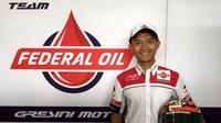 Pebalap Indonesia, Dimas Ekky Pratama, akan turun pada ajang Moto2 Malaysia, 27-29 Oktober 2017, dengan mengendarai motor Federal Oil Gresini. (dok. Federal Oil)