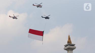 Aksi Delapan Pesawat Tempur TNI AU Peringati HUT ke-76 RI