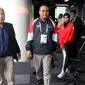 CDM Asian Games 2018, Komjen Pol Syafruddin dan Atlet Taekwondo Defia Rosmaniar saat berkunjung ke SCTV, Senayan City, Jakarta, Senin (20/8). Kunjungannya tersebut untuk melakukan wawancara. (Liputan6.com/Johan Tallo)