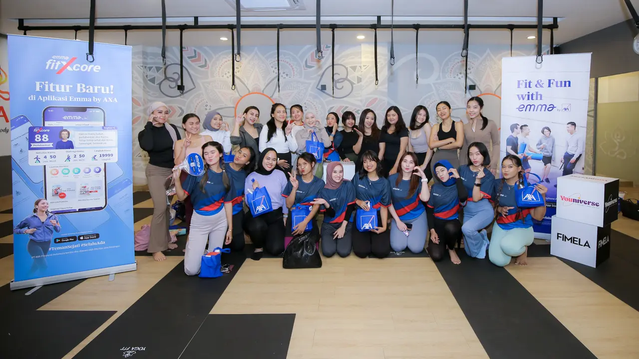 Keseruan di Balik Fit & Fun emma by AXA Bareng Komunitas Fimelahood, Ajak Perempuan Raih Inner Peace Lewat Yoga