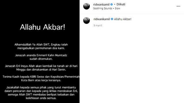 Ridwan Kamil (Foto: Instagram/@ridwankamil)