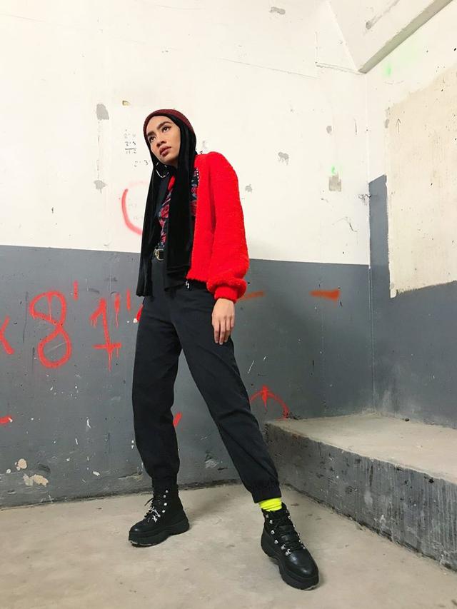 Gaya hijab Yuna Zara'ai.