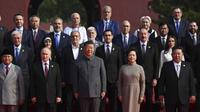 Sejumlah pemimpin negara&nbsp;menghadiri parade militer memperingati 80 tahun kemenangan dalam Perang Rakyat China Melawan Agresi Jepang dan Perang Dunia Anti-Fasis, termasuk Presiden Prabowo Subianto (Dok. AFP/Sergey Bobylev).
