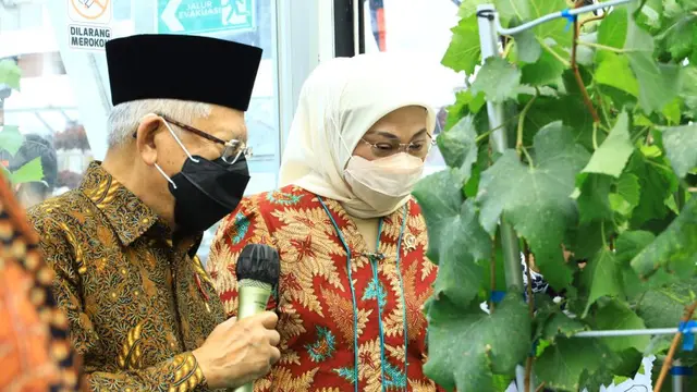 Wapres Ma'aruf Amin melakukan peninjauan ke Balai Pelatihan Vokasi dan Produktivitas (BPVP) Kementerian Ketenagakerjaan di Cikole, Lembang