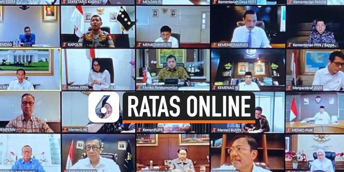 VIDEO: Jokowi dan Menteri Kabinet Lakukan Ratas Online Bahas Dampak Corona