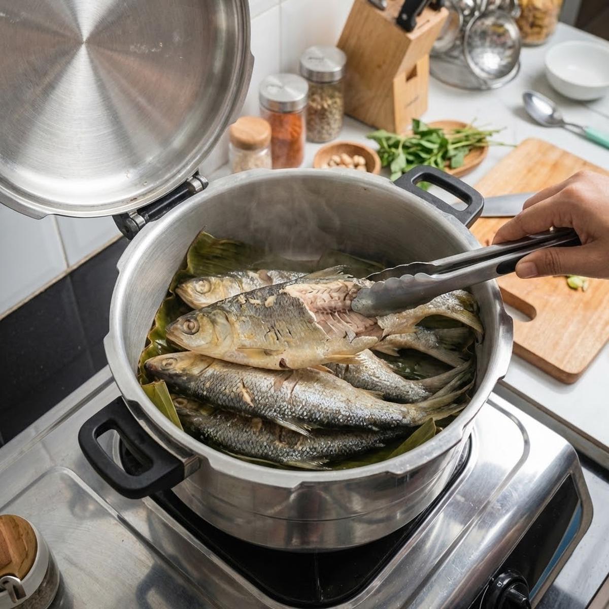 Teknik Presto untuk Melunakkan Duri Ikan Bandeng