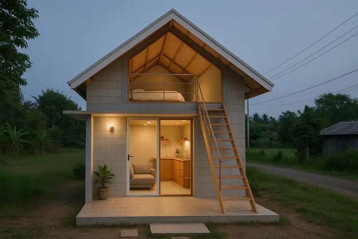 10 Model Rumah Mungil di Desa dengan Mezzanine Minimalis, Sudut Kecil Ini Auto Jadi Tempat Favorit