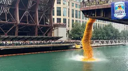 90.000 Bebek Karet Dibuang ke Sungai Chicago, Ini Tujuannya