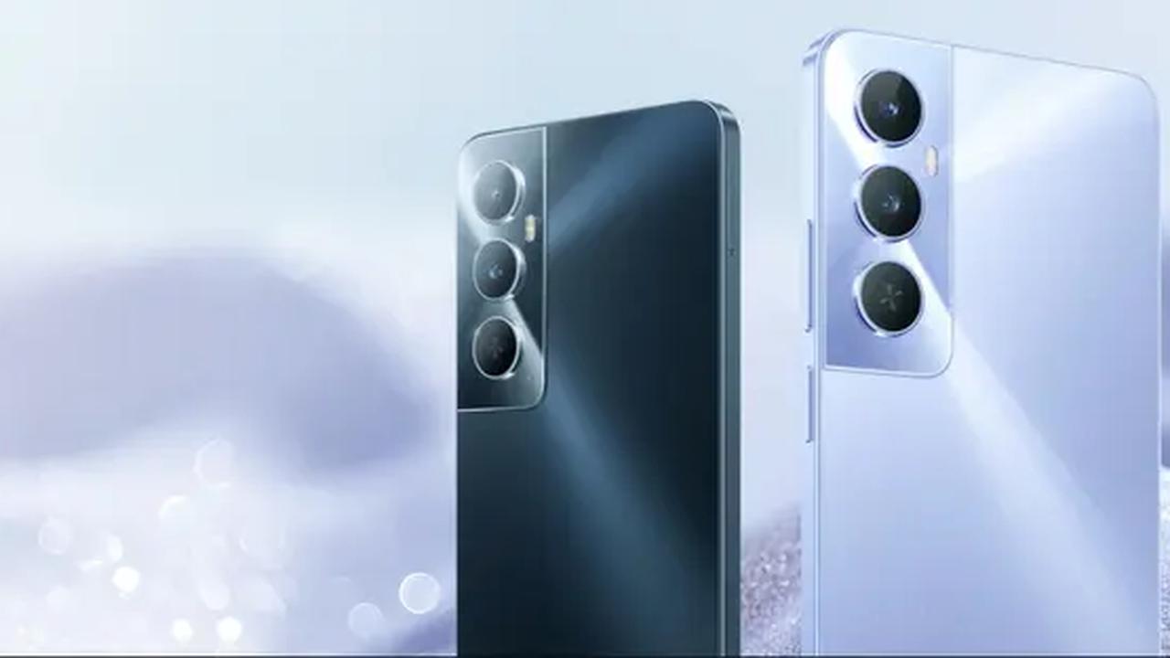 Realme C65 yang baru saja resmi diperkenalkan hadir dengan dua pilihan warna. (Dok: Realme)