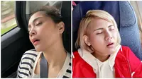 Potret Seleb Saat Tidur Mangap, Tetap Cantik dan Mempesona (sumber:Instagram/@evelinnadaanjani dan @raffinagita1717)