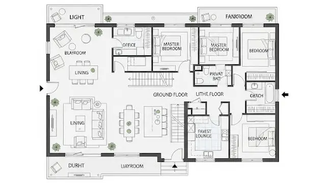 Rumah 2 Lantai untuk Keluarga Besar