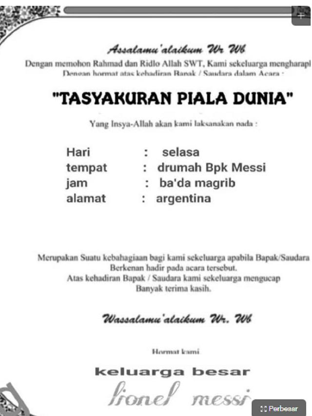 Undangan hasil editan nitizen (Sumber: Liputan6.com)